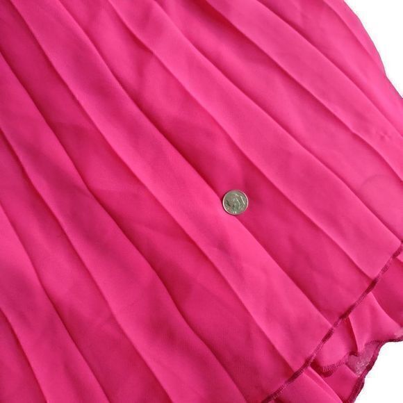 Gossip Girl x Romeo and Juliet‎ Couture Hot Pink Pleated Maxi Skirt Size M - Picture 13 of 16